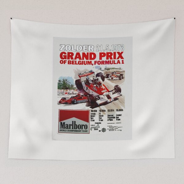 Item preview, Blast from the past art Grand Prix Belgium 1978 Zolder designed and sold by Helios Be. Lavsh.