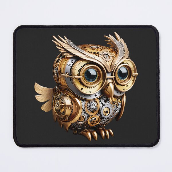 Item preview, Steampunk Owl – Intricate Mechanical Gear Design designed and sold by UniversalFlair.