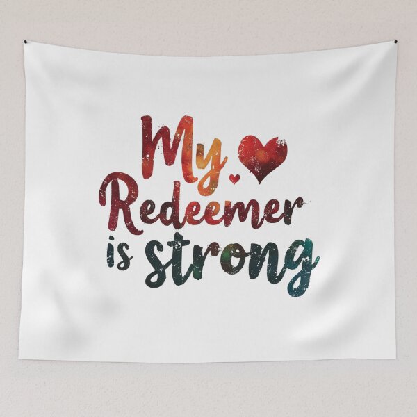 Item preview, My Redeemer is Strong, Heart Art  designed and sold by Faithloveshop.