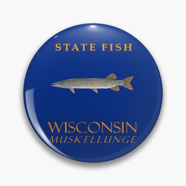 Item preview, Wisconsin Territory Fish The Muskellunge designed and sold by taiche.
