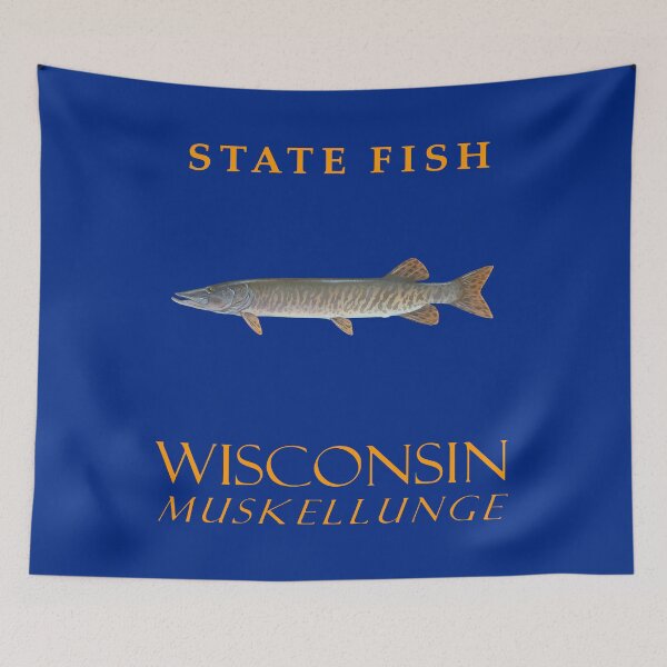 Item preview, Wisconsin Territory Fish The Muskellunge designed and sold by taiche.