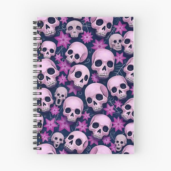 Item preview, Full pattern pink skulls designed and sold by WhereHopeBlooms.