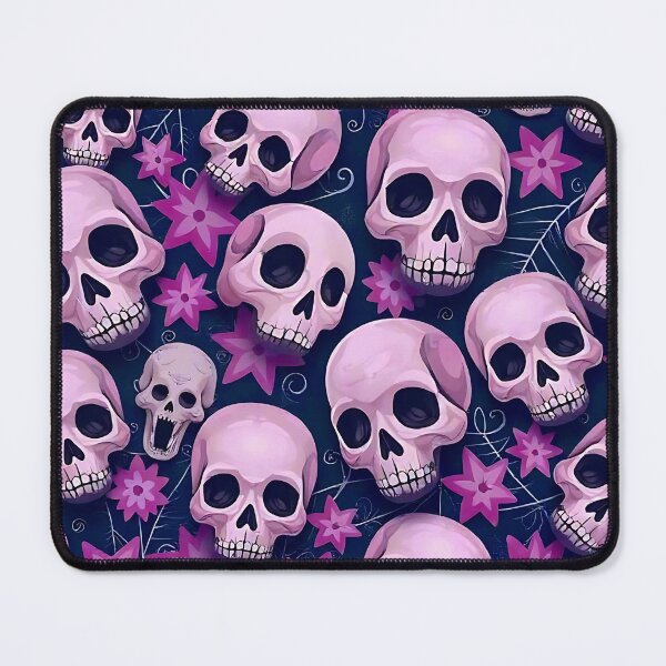 Item preview, Full pattern pink skulls designed and sold by WhereHopeBlooms.