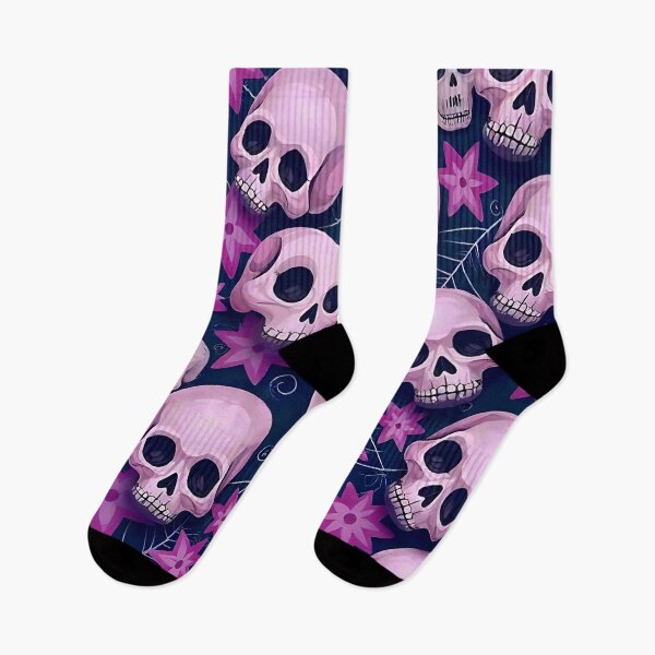 Item preview, Full pattern pink skulls designed and sold by WhereHopeBlooms.