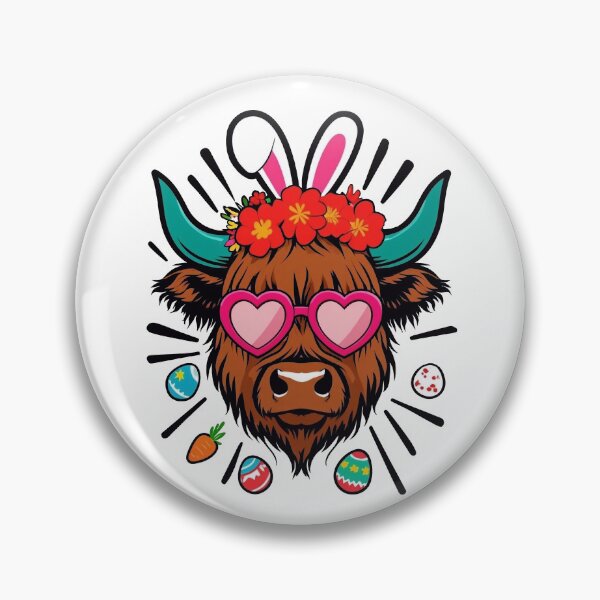 Item preview, Highland Easter Cow designed and sold by FreshArtFusion.