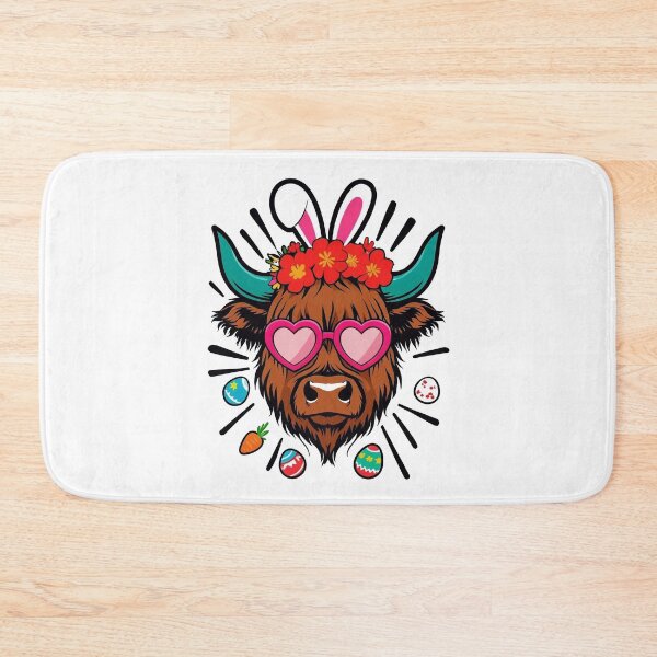 Item preview, Highland Easter Cow designed and sold by FreshArtFusion.