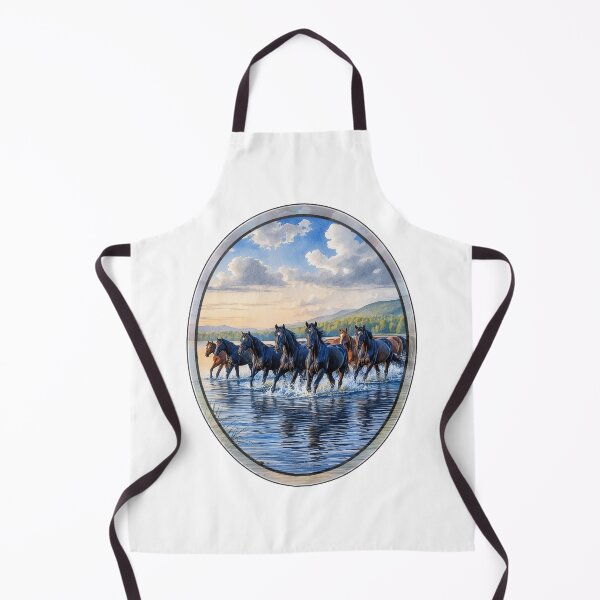 Item preview, Equine Ballet in Watery Crescendo designed and sold by WLHmedia.com .