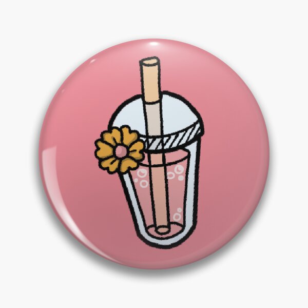 Item preview, Cute pink soda with flower designed and sold by Fuchsiella.