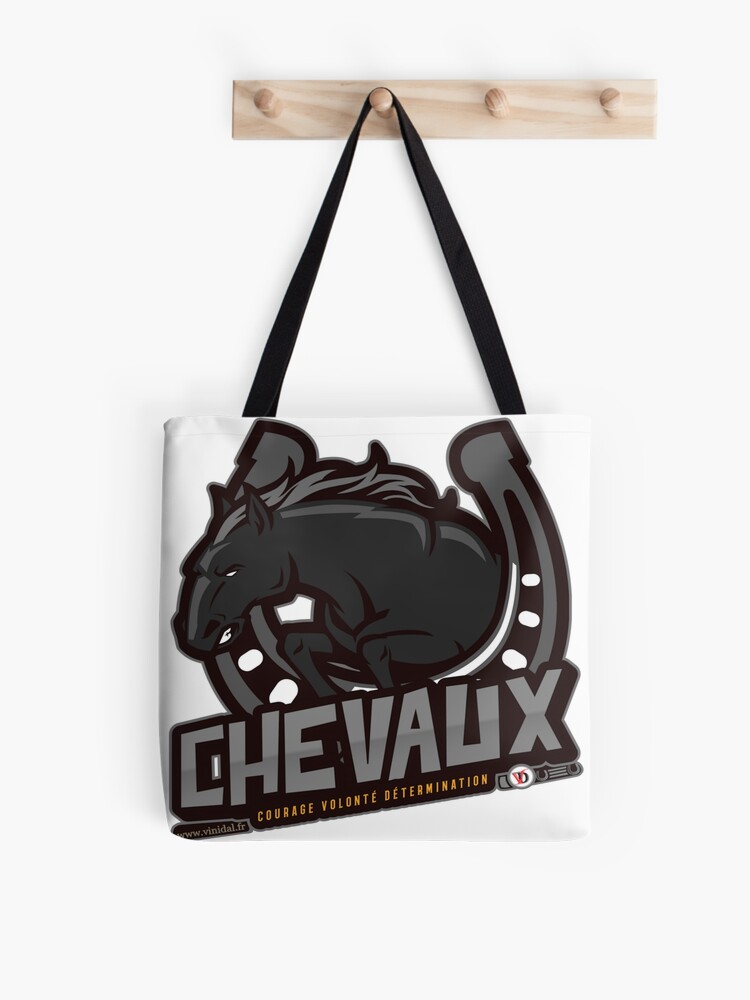 Aperçu 1 sur 2. Tote bag avec l'œuvre Chevaux. créée et vendue par Vinidal.