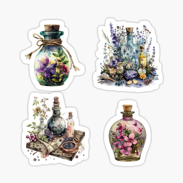 Item preview, Witchy Ostara Jars Sticker Pack designed and sold by Loot-Dragon.