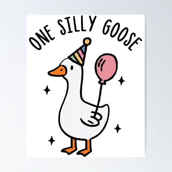 Item preview, One Silly Goose Funny 1St First Birthday designed and sold by FantasyFablesC.