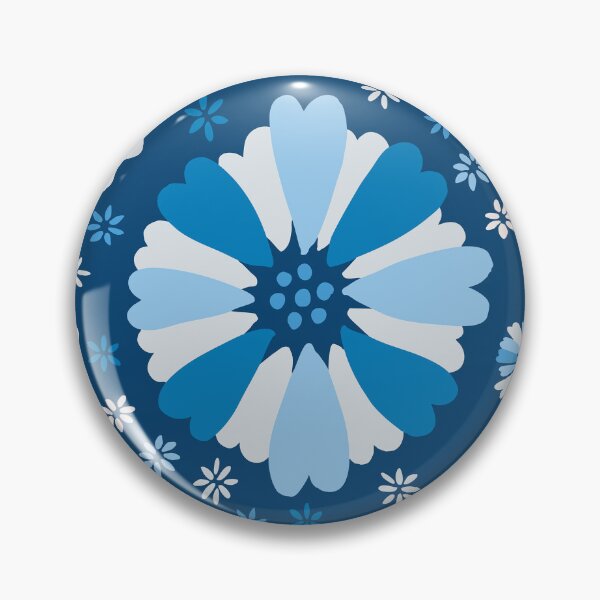 Item preview, Ditsy Spring Party Thrown Confetti Flowers - Blue designed and sold by colorofmagic.