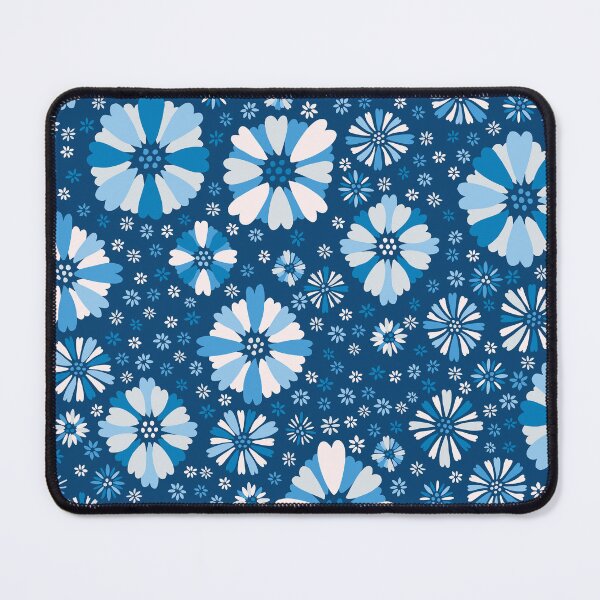 Item preview, Ditsy Spring Party Thrown Confetti Flowers - Blue designed and sold by colorofmagic.