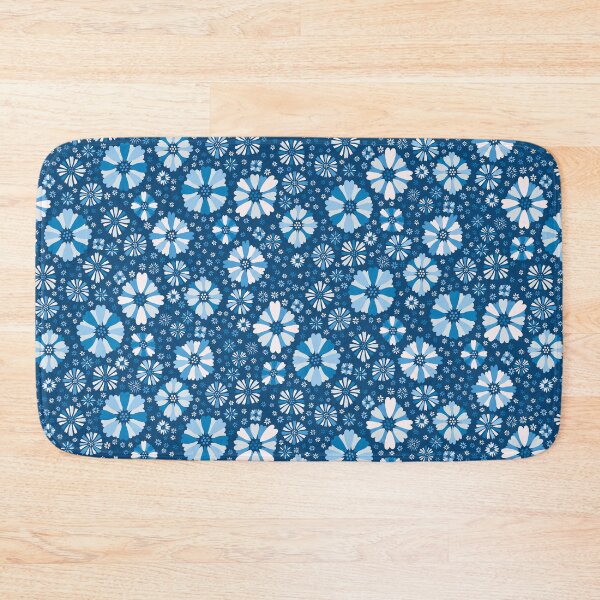 Item preview, Ditsy Spring Party Thrown Confetti Flowers - Blue designed and sold by colorofmagic.