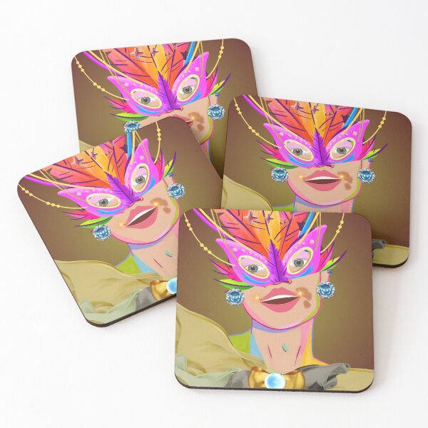 Item preview, Carnival Elegance: A Masquerade of Colors designed and sold by tinkeybabes.