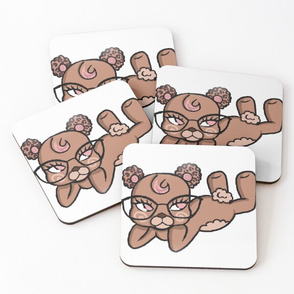 Item preview, Cute leopard bear with glasses designed and sold by Fuchsiella.