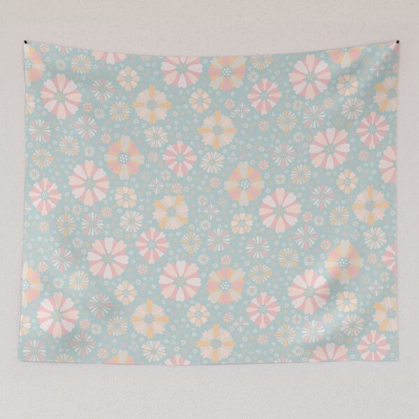 Item preview, Ditsy Spring Party Thrown Confetti Flowers - soft pastel designed and sold by colorofmagic.