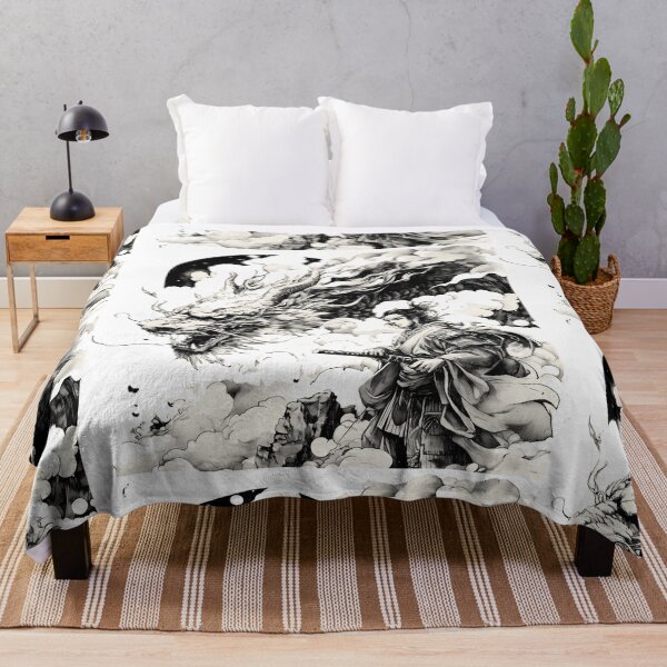 Item preview, Japanese Samurai and Dragon Ink-Style designed and sold by InkDreamMotion.