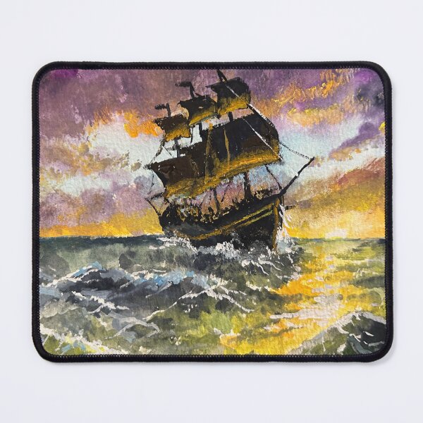 Item preview, Tall Ship At Sunset designed and sold by TheArtCave.