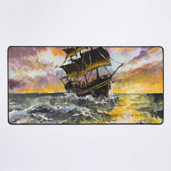 Item preview, Tall Ship At Sunset designed and sold by TheArtCave.
