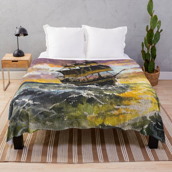 Item preview, Tall Ship At Sunset designed and sold by TheArtCave.