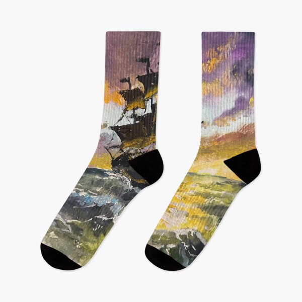 Item preview, Tall Ship At Sunset designed and sold by TheArtCave.