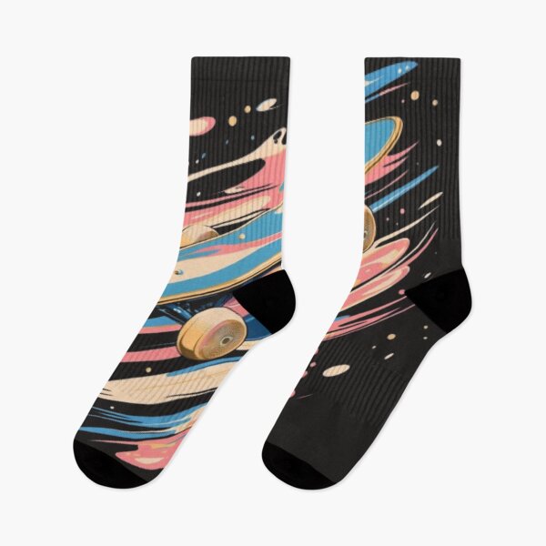 Item preview, Retro Aesthetic Skateboard - Skater Art with Abstract Motion designed and sold by Desireehaz.