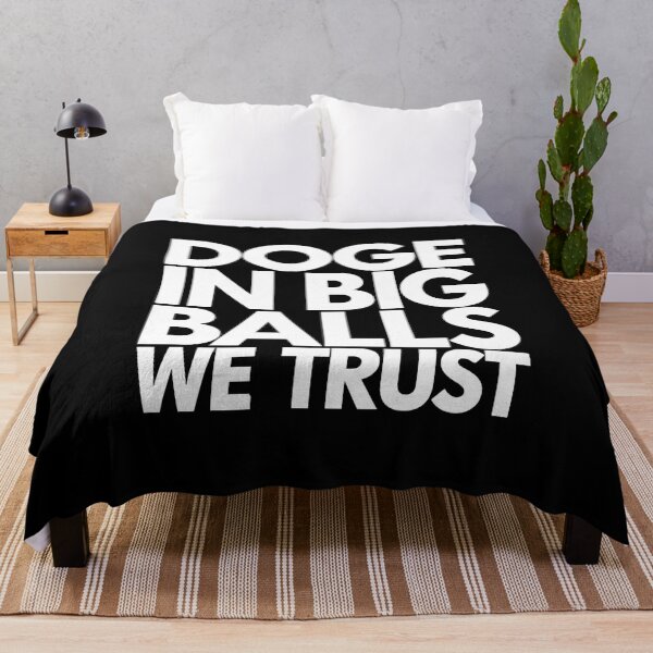 Item preview, Doge In Big Balls We Trust - This funny gift is perfect for meme lovers, cryptocurrency enthusiasts, Dogecoin fans, and those who enjoy bold, standout style. designed and sold by ZyziowskyArt.