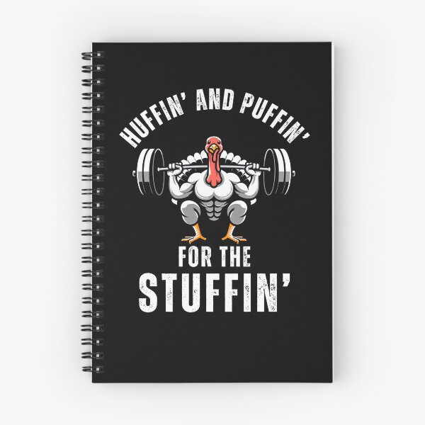 Item preview, Huffin and Puffin for the stuffin funny thanksgiving humor designed and sold by snowry.