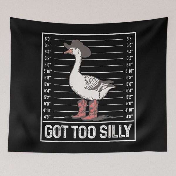 Item preview, Retro Cowgirl Boots Goose Got Too Silly Goose Funny Meme designed and sold by FantasyFablesC.