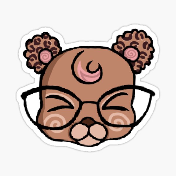Artikel-Vorschau von Dummer Leopardenbär mit Brille, designt und verkauft von Fuchsiella.