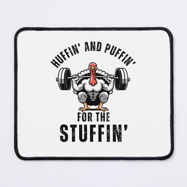 Item preview, Huffin and Puffin for the stuffin funny thanksgiving joke designed and sold by snowry.