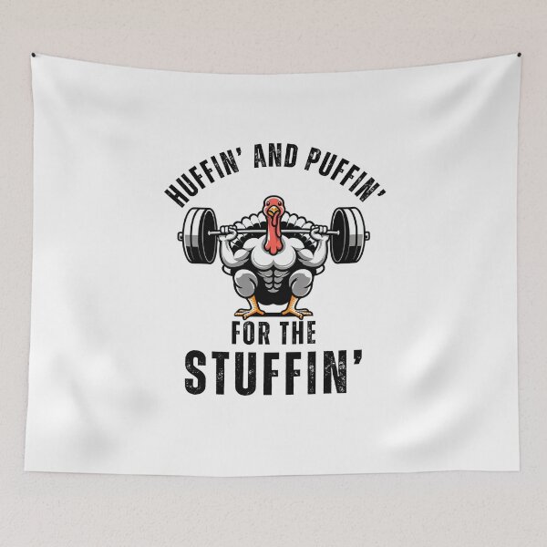 Item preview, Huffin and Puffin for the stuffin funny thanksgiving joke designed and sold by snowry.