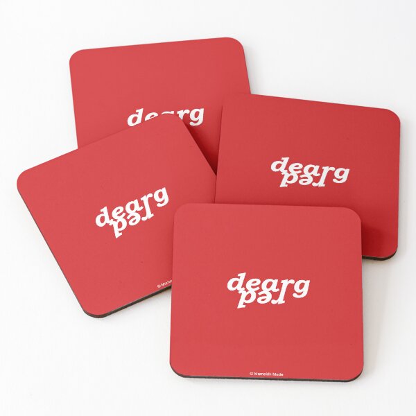 Item preview,  red | dearg Scottish Gaelic (Gàidhlig) translation font touching designed and sold by Mamaidh Made.