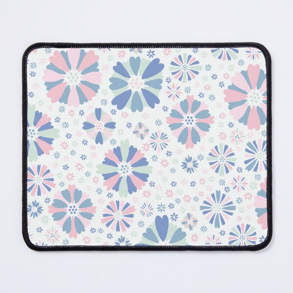 Item preview, Ditsy spring party thrown confetti flowers on white designed and sold by colorofmagic.