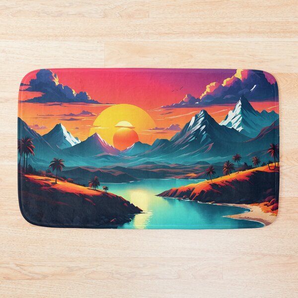 Item preview, Sunset in the style of pop art designed and sold by PrintLabStudio.