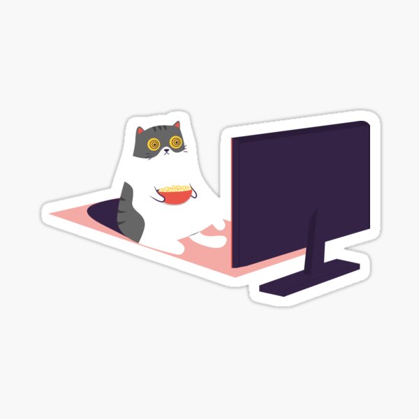Catflix and Chill Sticker