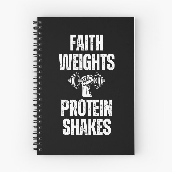 Item preview, Faith Weights Protein Shakes dumbbell Christian gym training designed and sold by snowry.