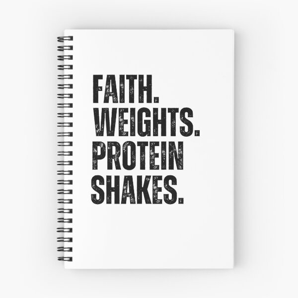 Item preview, Faith Weights Protein Shakes Christian gym weight lifting designed and sold by snowry.