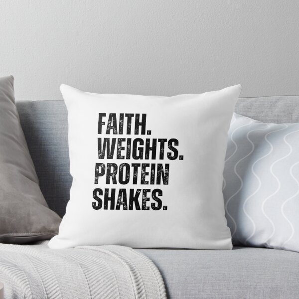 Item preview, Faith Weights Protein Shakes Christian gym weight lifting designed and sold by snowry.