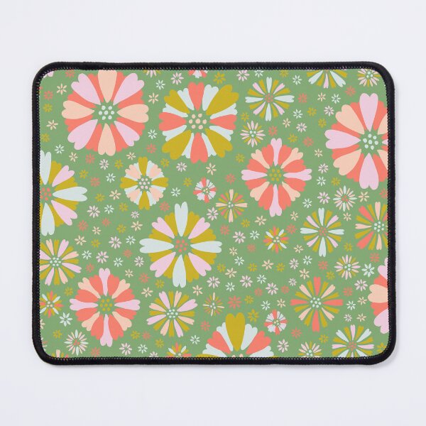 Item preview, Ditsy Spring Confetti Flowers - green designed and sold by colorofmagic.