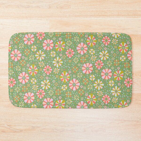 Item preview, Ditsy Spring Confetti Flowers - green designed and sold by colorofmagic.
