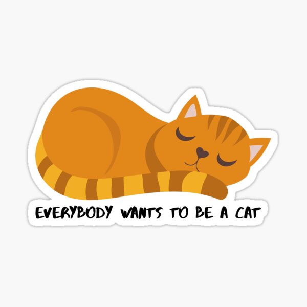 Vista previa del artículo con la obra «Camiseta Todo el mundo quiere ser un gato», diseñado y vendido por VividVista.