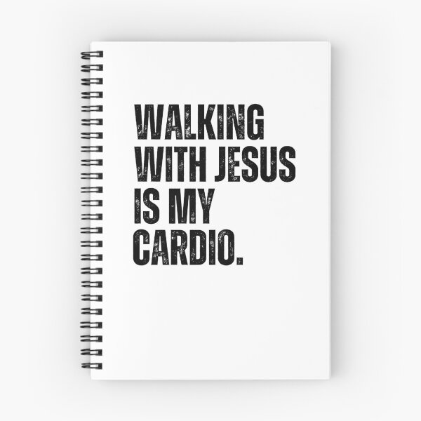 Item preview, Walking with Jesus is my Cardio funny Christian Faith runner designed and sold by snowry.