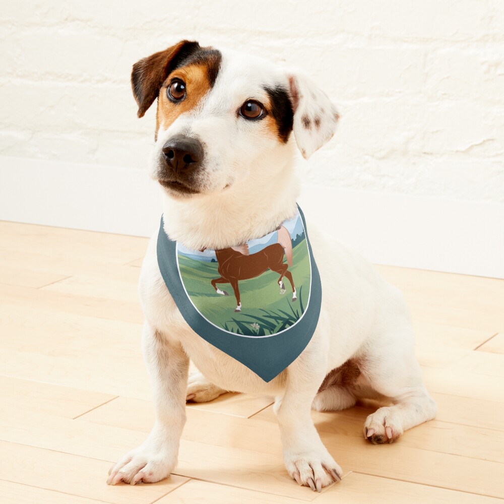 Aperçu de l'œuvre Bandana pour animaux créée et vendue par WebEquitation.