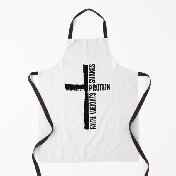 Item preview, Faith Weights Protein Shakes Christian gym cross designed and sold by snowry.