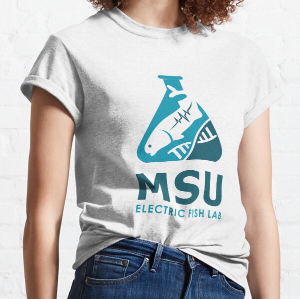 Artikel-Vorschau von MSU Electric Fish Lab-Logo mit Text, designt und verkauft von MSU Electric Fish Lab.