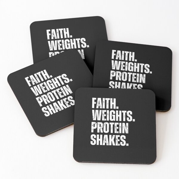 Item preview, Faith Weights Protein Shakes Christian workout designed and sold by snowry.