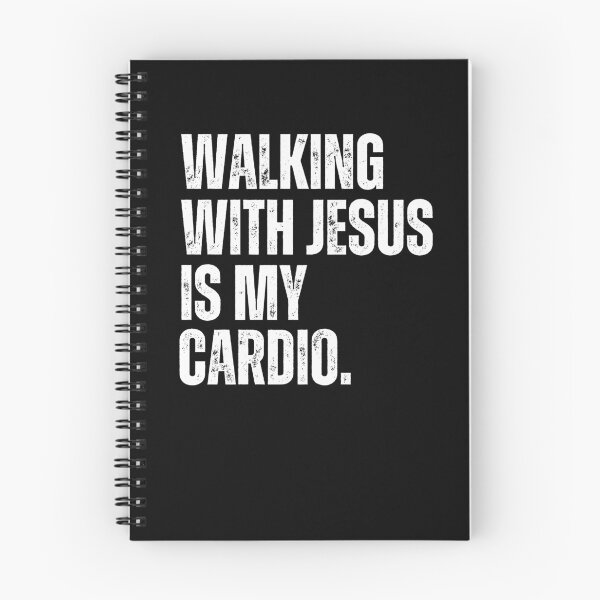 Item preview, Walking with Jesus is my Cardio funny Christian runner humor designed and sold by snowry.