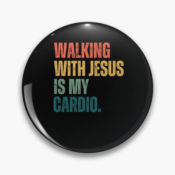 Item preview, Retro Walking with Jesus is my Cardio funny Christian runner designed and sold by snowry.